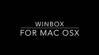 Winbox for Mikrotik on Mac OSX