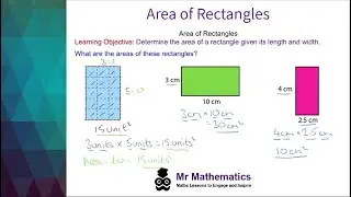 Area of Rectangles - Mr Mathematics