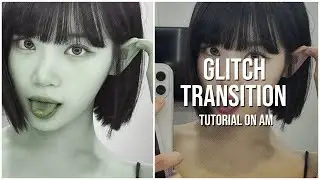 Glitch transition tutorial on Alight Motion