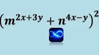 Binomial squared with exponents that are variable (Notable products) Example 8