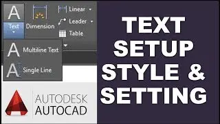 Autocad Text Setup Style & Setting || Change text style