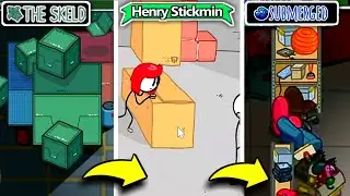 Storage Rooms In All Maps Including (Submerged Map vs Henry Stickmin Collection ) Among Us Evolution