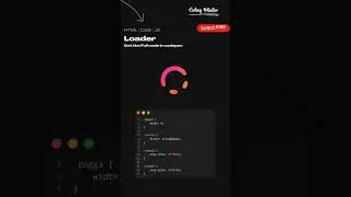 Loader / HTML / CSS / JS /#coding #css #html #js#loader