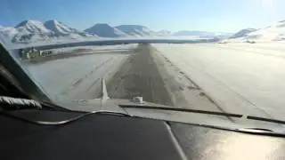 Ан-74 взлет Лонгйир / An-74 take off at Longyear RA-74020