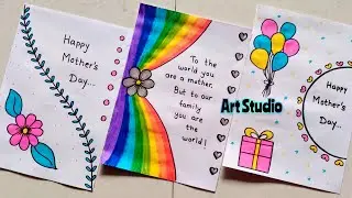 Mother's Day Card From WHITE PAPER🥳2023 EASY/PROJECT WORK DESIGN/FRONTPAGE DESIGN FOR SCHOOL PROJECT