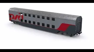 Двухэтажный вагон модели 61- 4465