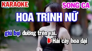 Karaoke Hoa Trinh Nữ Song Ca Nhạc Sống | Karaoke Công Trình