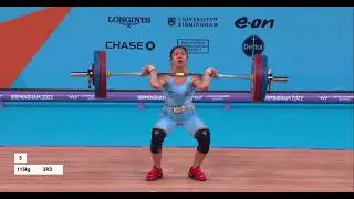 Saikhom Mirabai Chanu wins India's first gold medal in the women's 49 kilogram event at Birmingham