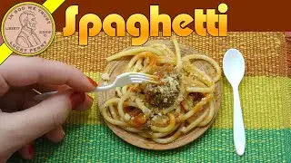 Spaghetti & Meatballs Miniature Cooking In  Vintage Little Miss Sctructo Kitchen