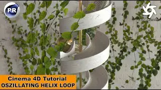 OSZILLATING HELIX LOOP (Cinema 4D Patreon Tutorial Preview)