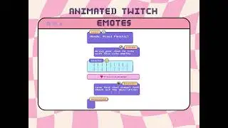 Twitch animated pixel emotes - Rotating retro 8 bits colourful hearts