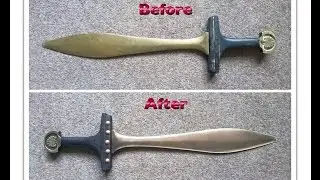 Restoring a Greek Bronze Xiphos Sword - MadWizard Studios