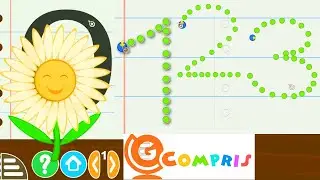 GCompris Draw Numbers From 0 to 10 | Child's Play Free Educational games on GNU / Linux to Kids play