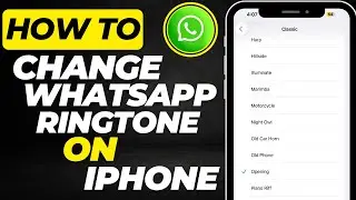 How To Change WhatsApp Ringtone On iPhone | Set Custom Notification Sound