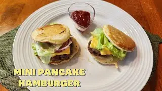 HOW TO COOK EASY BREAKFAST# MINI PANCAKE HAMBURGER MERRY SAKURA TV