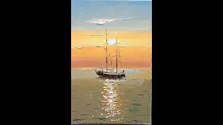Yacht Vugar Mamedov  #art #painting  #acrylicpainting #oilpainting