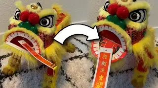 Lion Puppet Mouth Mechanism Test