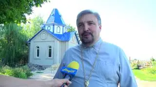 Установка купола на Первомайской часовне