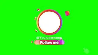 Free Green Screen 3D Instagram Follow Me Button | Free Assets 