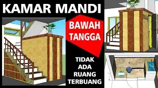 Kamar Mandi Bawah Tangga Efisiensi Ruangan di Lahan Sempit