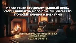Повторяйте эту фразу каждый день и вы привлечете в свою жизнь сильные, положительные изменения!