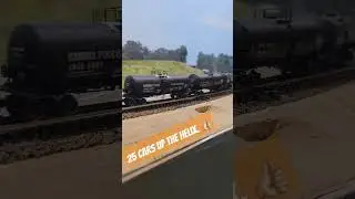Pulling 25 Cars--11 Feet of Train--Up the Helix.