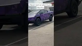 A purple Cyber Truck! #shorts