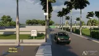 Plotting Walkthrough | 3D Residential Plot & Villa Walkthrough