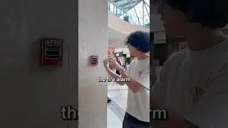 What happens if you pull the fire alarm at the mall?