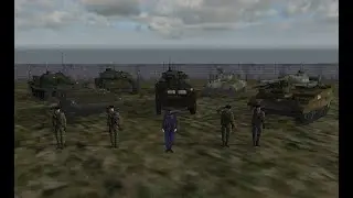 استعراض عسكري روسي دبابات // لعبة ARMA COLD WAR