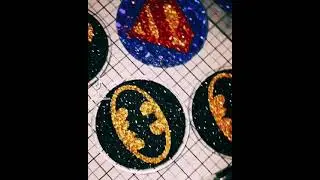 Resin glitter earrings