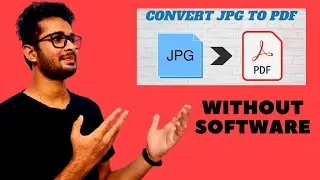 Convert image & text file to PDF without software 