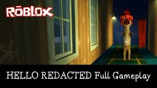 CRAZY CREATURE AS OUR NEIGHBOR! Hello [REDACTED] (Hello Neighbor Act 3 Roblox)