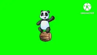 Green screen animation video/Free green screen animation panda/Copyright free