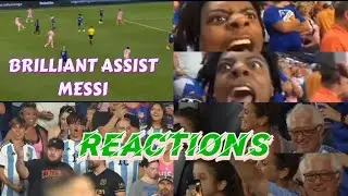 BRILLIANT ASSIST MESSI | FULL REACTION 😱