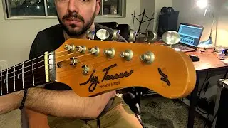 Great Cheap Guitar! Jay Turser Vintage Series Strat - Quick Demo