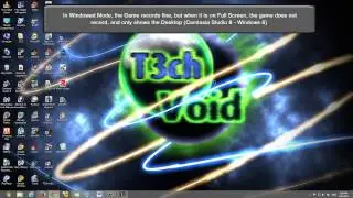 Recording Games using Camtasia Studio 8 on Windows 8 Windowed Mode/Full Screen Mode(See Description)