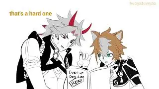 a geo (insert name) teaching a geo (insert name) how to read