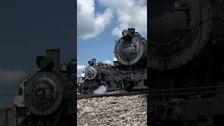 Steamtown Action - Baldwin #26 Passing Rahway Valley #15 #steamtrain #scrantonpa #railfanning