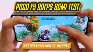 Poco F5 90 FPS BGMI TEST 🔥 Is it better than iQOO Neo 7?