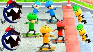 Wii Party U Battle Minigames - Mario Kart vs Xixi vs Claudia vs Sophia (Master Cpu )