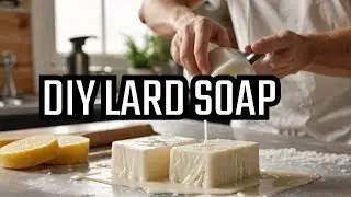 Making a simple homemade lard soap for gifts and personal use