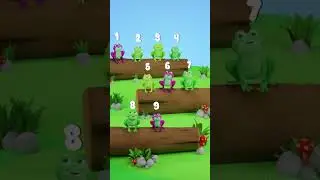 O que os 9 sapos estão fazendo? | Vídeos educativos para crianças | HeyKids #shorts