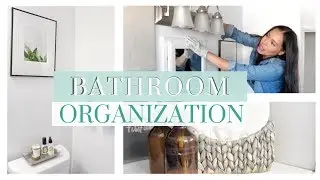 SMALL BATHROOM MAKEOVER | BATH ORGANIZATION