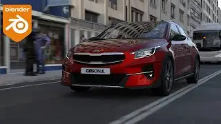 Creating a Car Animation-Blender Timelapse