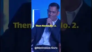 MS Dhoni : Nadal is my favorite player #shorts #ytshorts #msd #ms #msdhoni #dhoni #csk