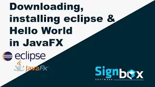 Javafx Tutorial For Beginners 02 -  downloading, installing Eclipse & javafx and Hello World program