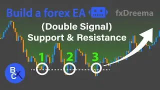 📈Build a forex EA Robot (No Code) - How To Tell When Support Will Break? (Double Signal) by fxDreema