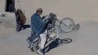 Afghan funny video bike haha