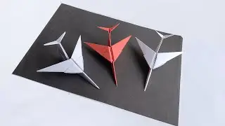 How to make an Amazing Paper Jet - BEST ORIGAMI PAPER JET